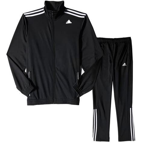 adidas tracksuit all black|adidas black tracksuit men.